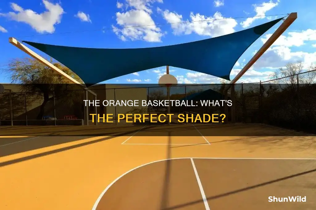 what color orange is a basketball