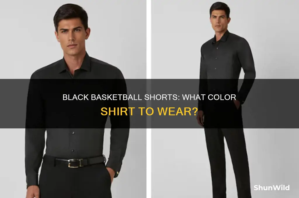 what color shirt goes with black basketball shorts