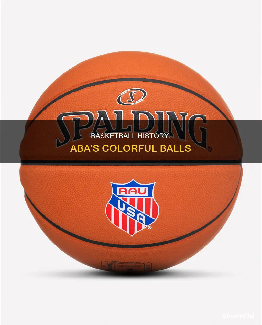 what color were the basketballs used in the aba