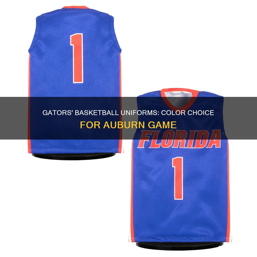 what color will the gators basketball wear at auburn