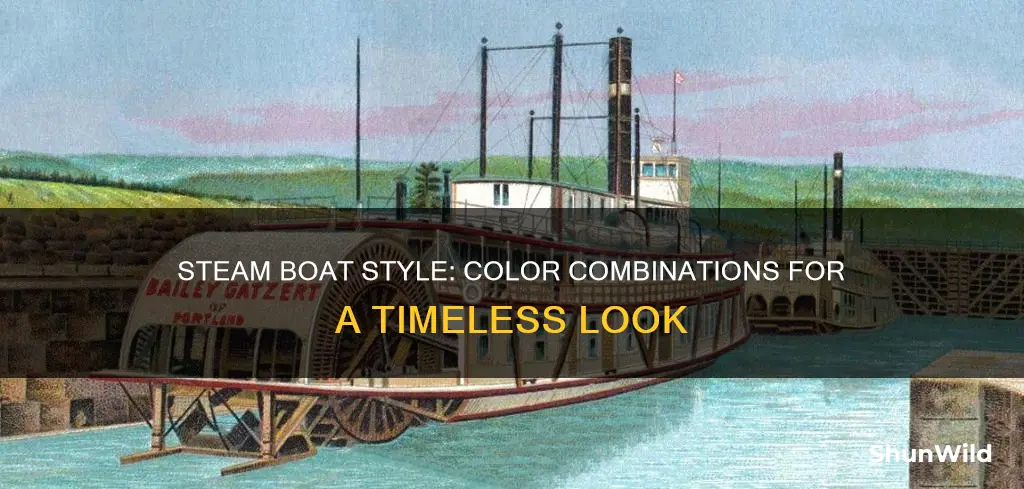 what colors go good with a steam boat