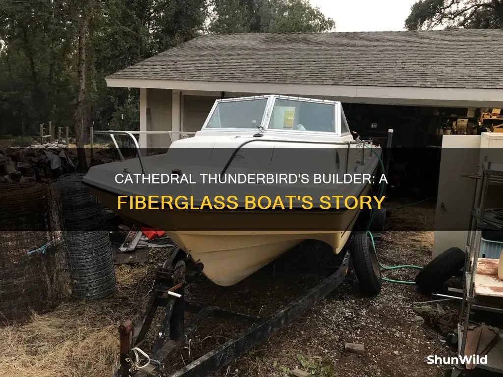 what company built the cathedral thunderbird tri-hull fiberglass boat