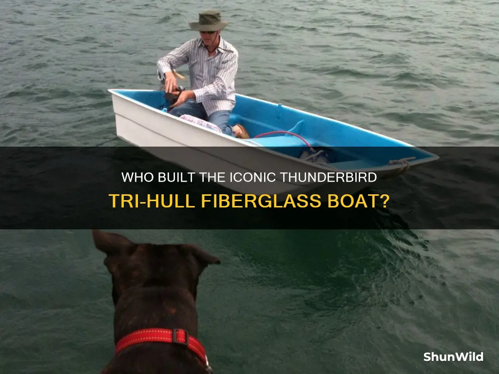 what company built the cathedral thunderbird tri-hull fiberglass boat