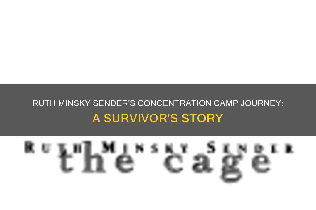 what concentration camps did ruthminskey sender go to