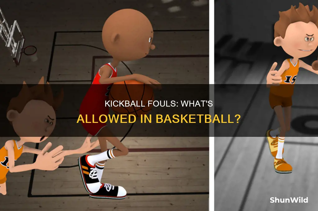 what constitutes a kickball in basketball
