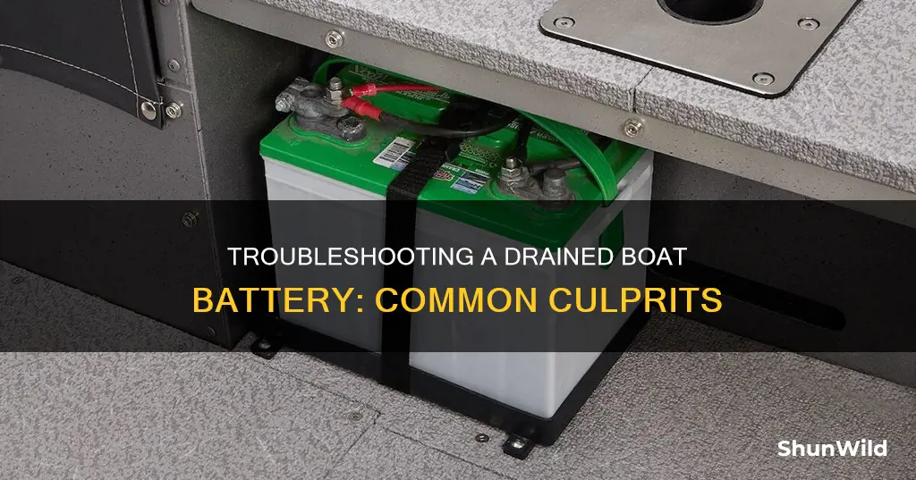 what could be draining my boat battery