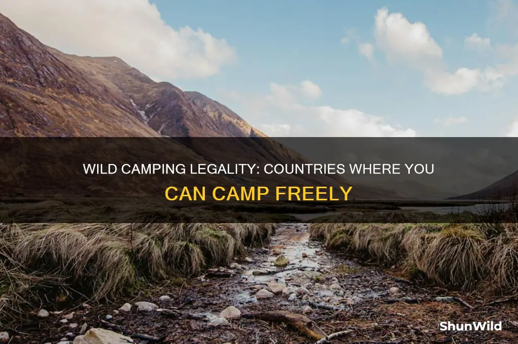 what countries allow wild camping