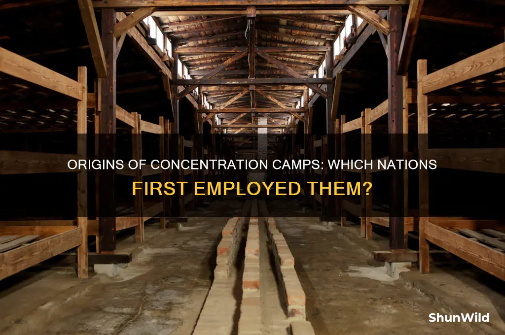 what countries first used concentration camps