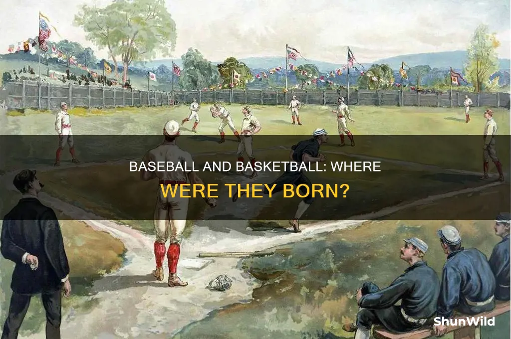 what country invented baseball and basketball