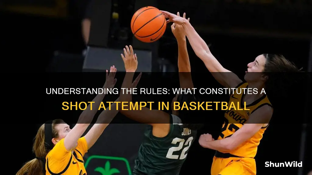 what counts as a shot attempt in basketball