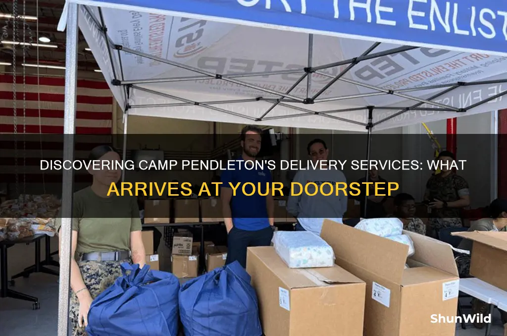 what delivers on camp pendleton