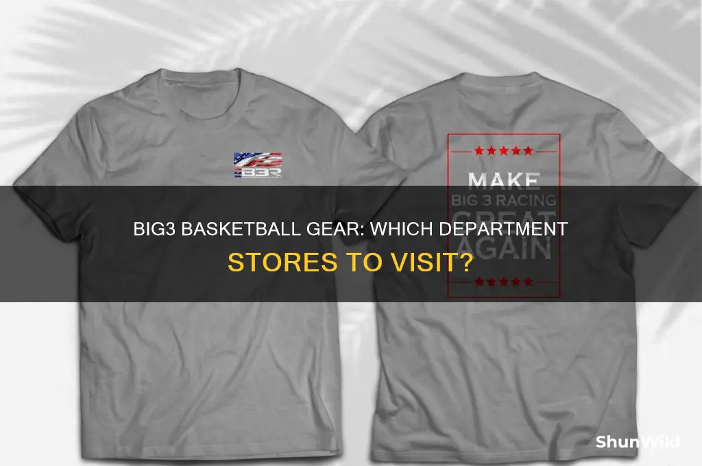 what department store sells big3 basketball clothing