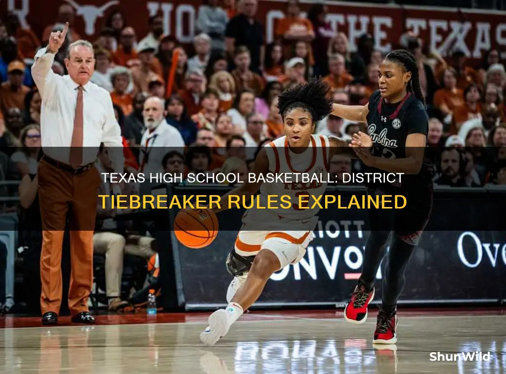 what determines tiebreaker in texas high school basketball district standings