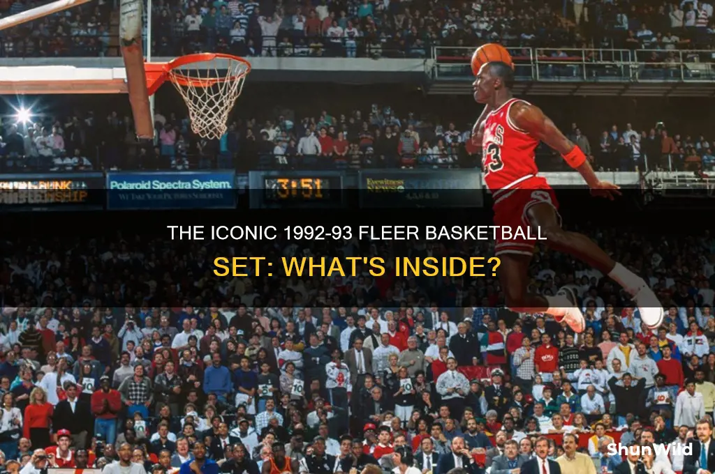 what did 92 93 fleer basketball have in it