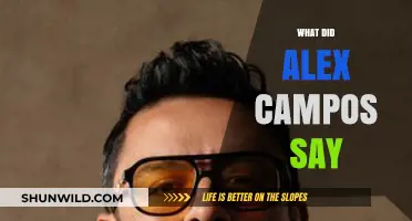 Alex Campos' Recent Statements: Unpacking His Words and Their Impact