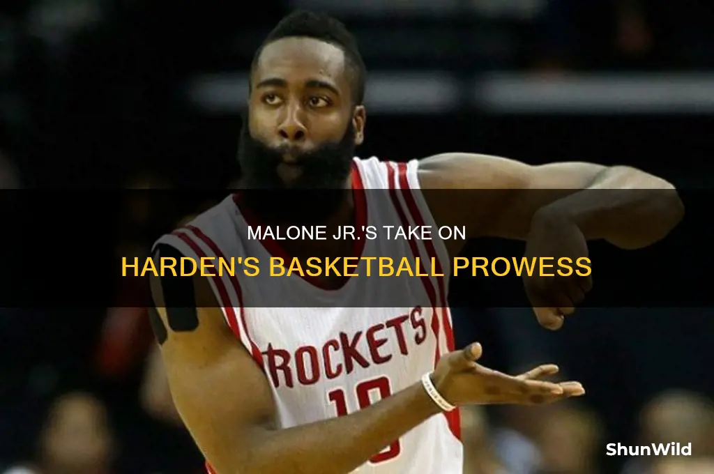 what did moses malone jr say about james harden basketball