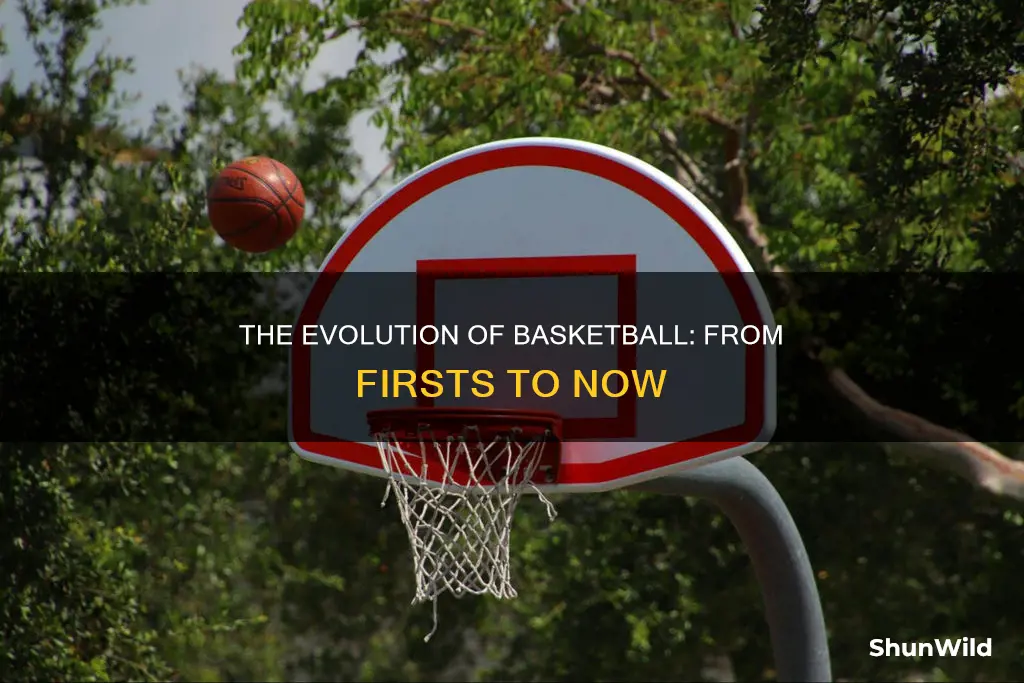 what did they first use in basketball