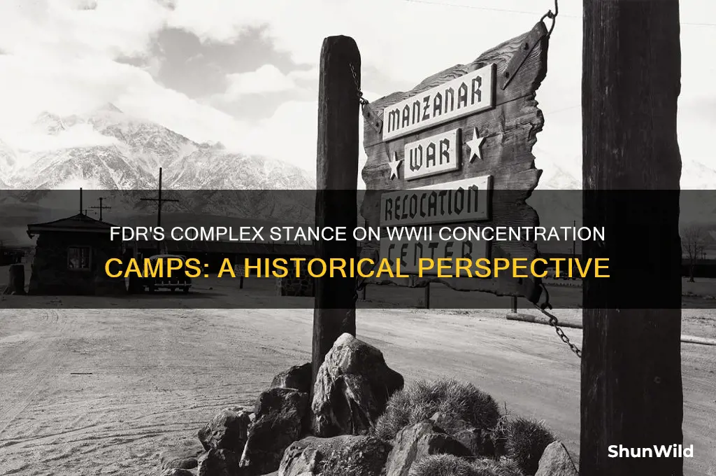 what diid fdr think of concentration camps