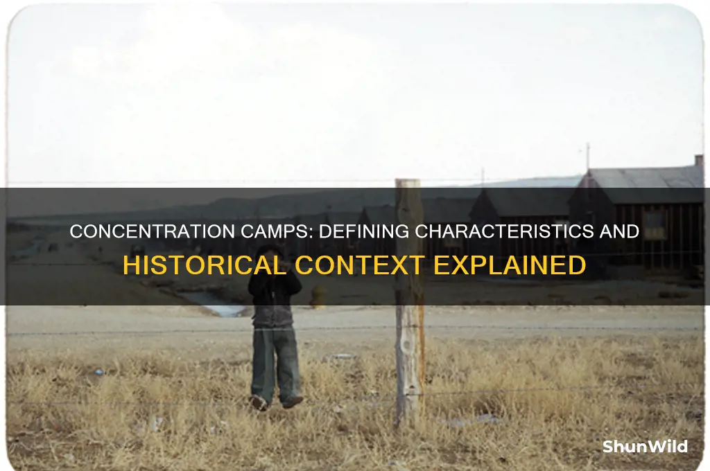 what distinguishes a concentration camp