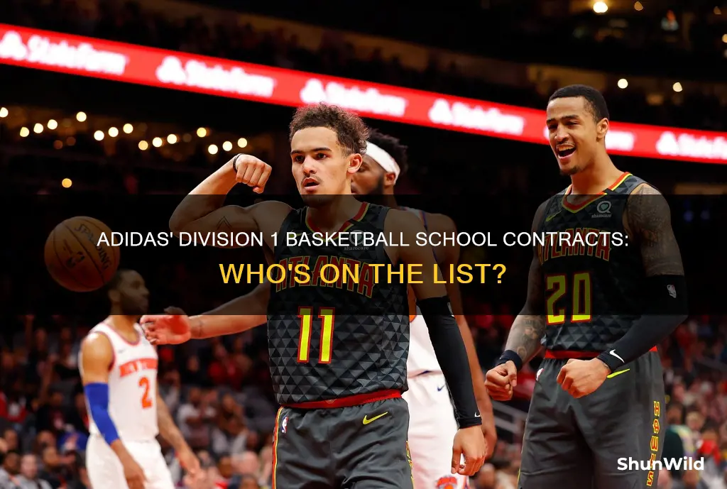 what division 1 basketball schools have adidas contracts