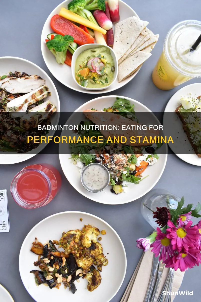 what do badminton players eat