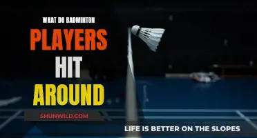 Badminton Players: Hitting Around the Shuttlecock