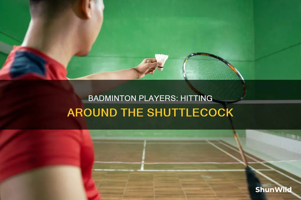 what do badminton players hit around