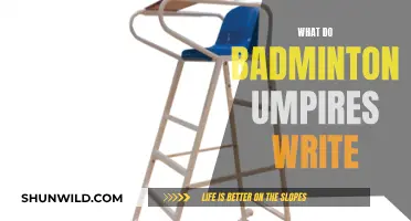 Badminton Umpires: What's in Their Notebooks?