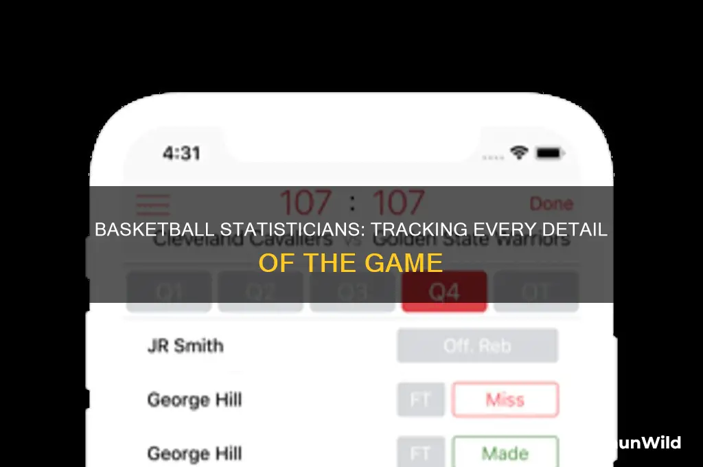 what do basketball statisticians do