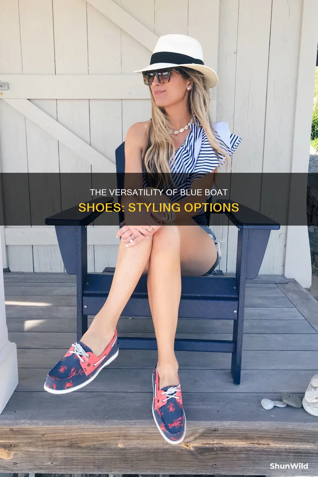 what do blue boat shoes go with