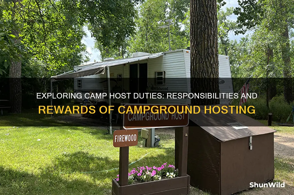 what do camp hosts do