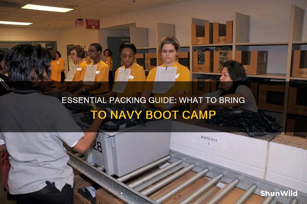 what do i bring to navy boot camp