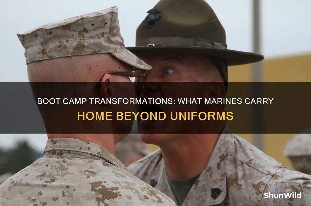 what do marines bring home from boot camp
