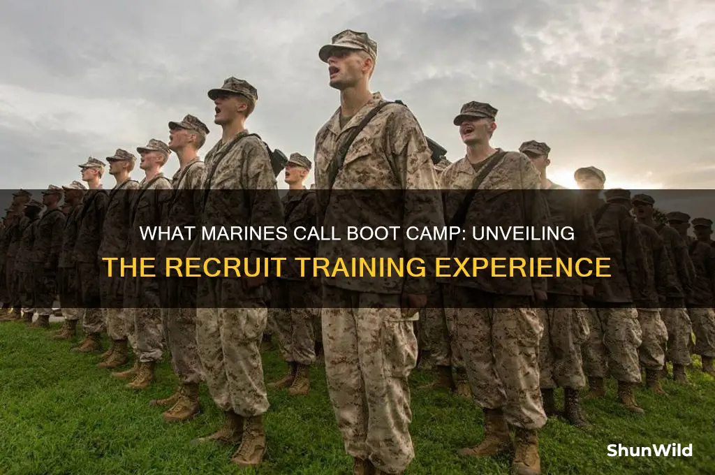 what do marines call boot camp