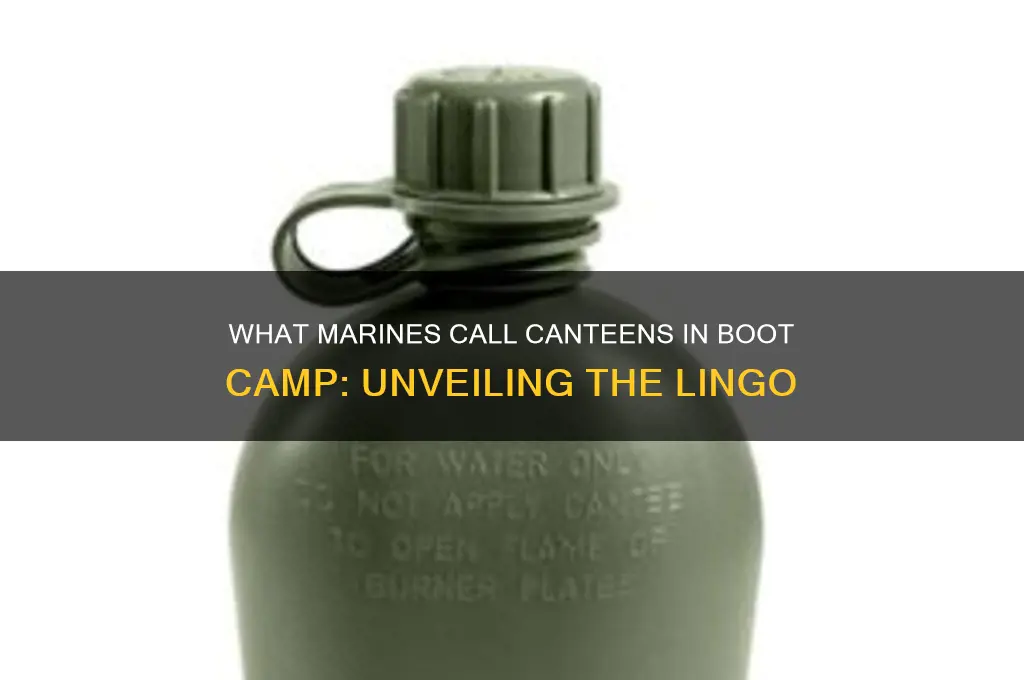 what do marines call canteens in boot camp