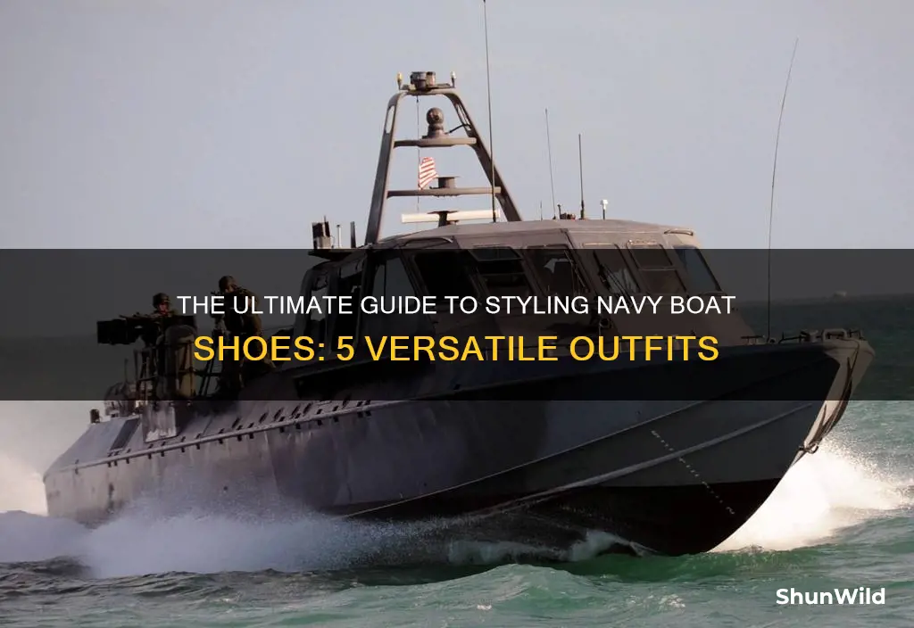 what do navy boat shoes work well with