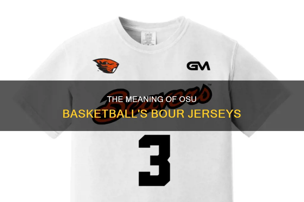 what do the bour jerseys represent osu basketball
