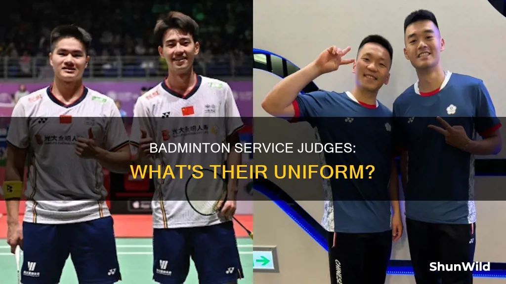 what do the service judge badminton wear
