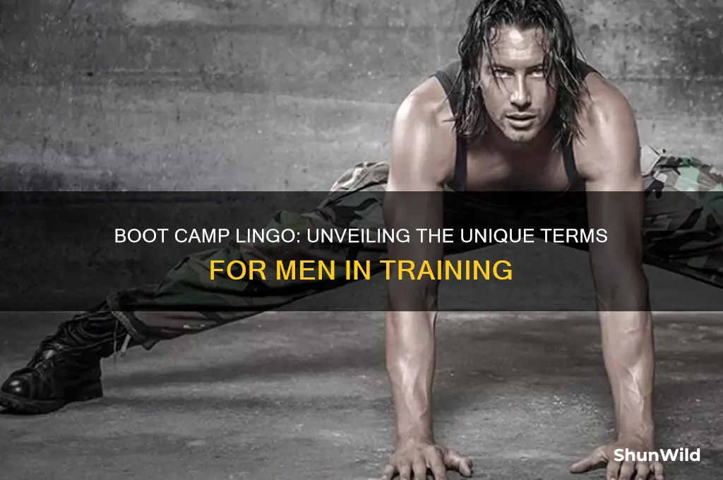 what do they call men in boot camp