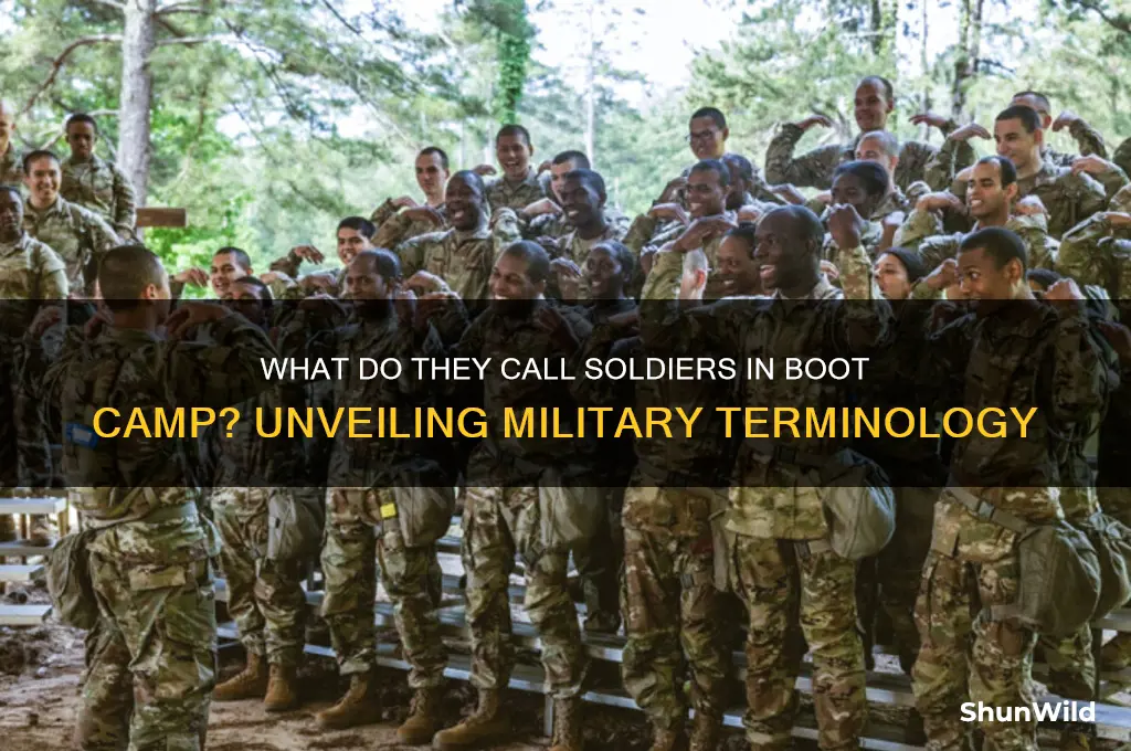 what do they call soldiers in boot camp