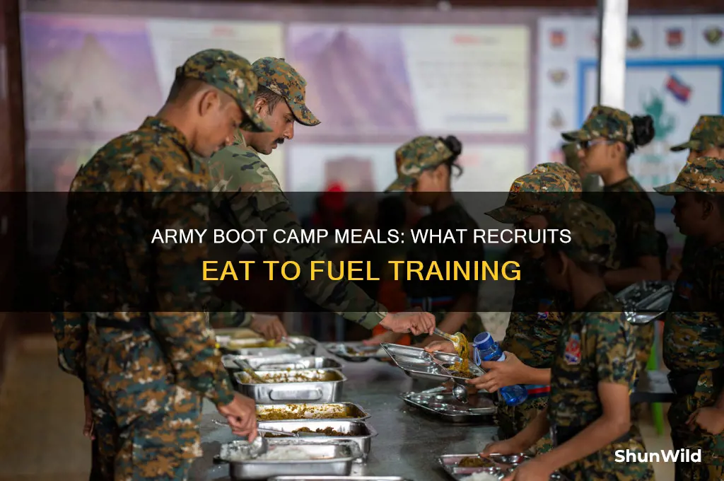 what do they eat in army boot camp