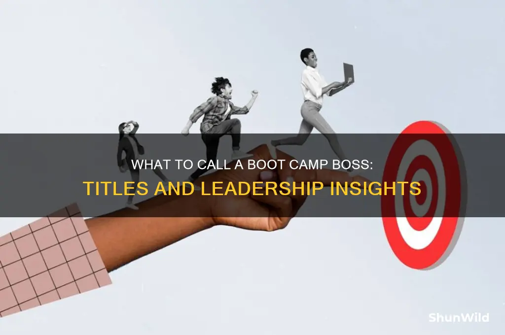 what do you call a boot camp boss