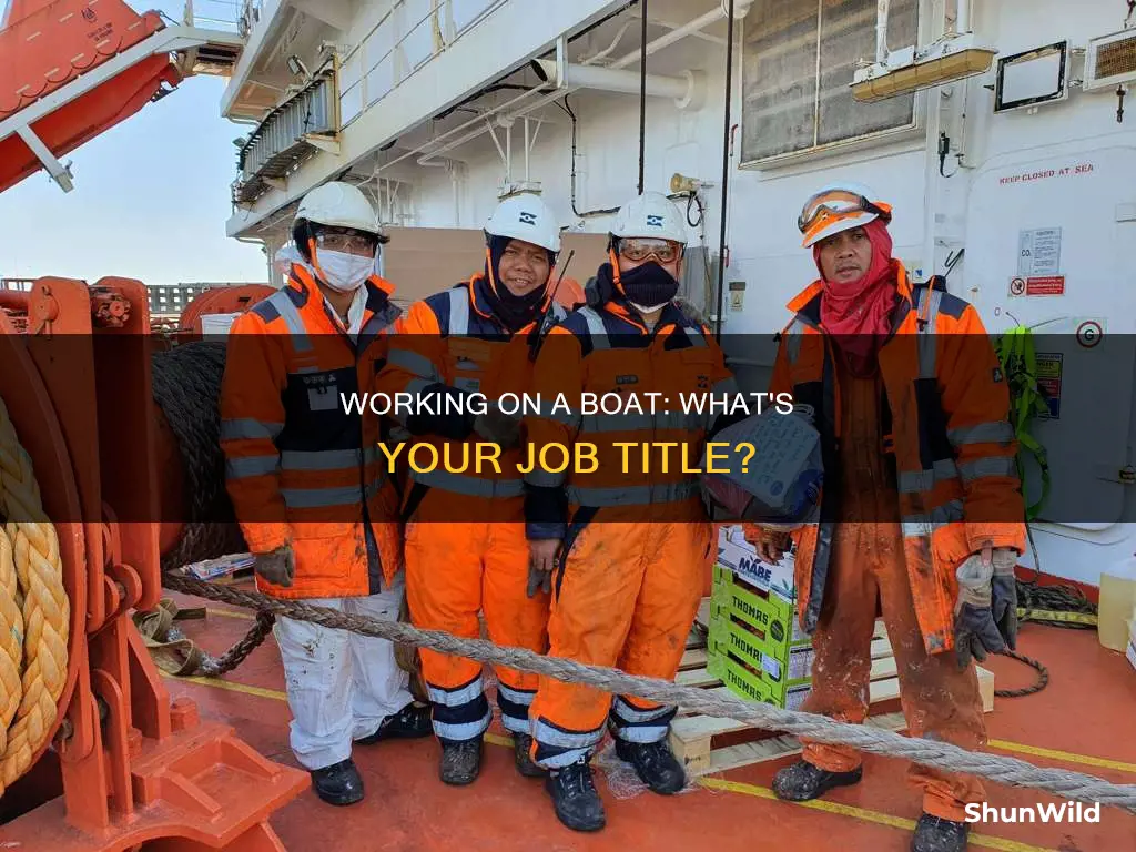 what do you call people who work on a boat