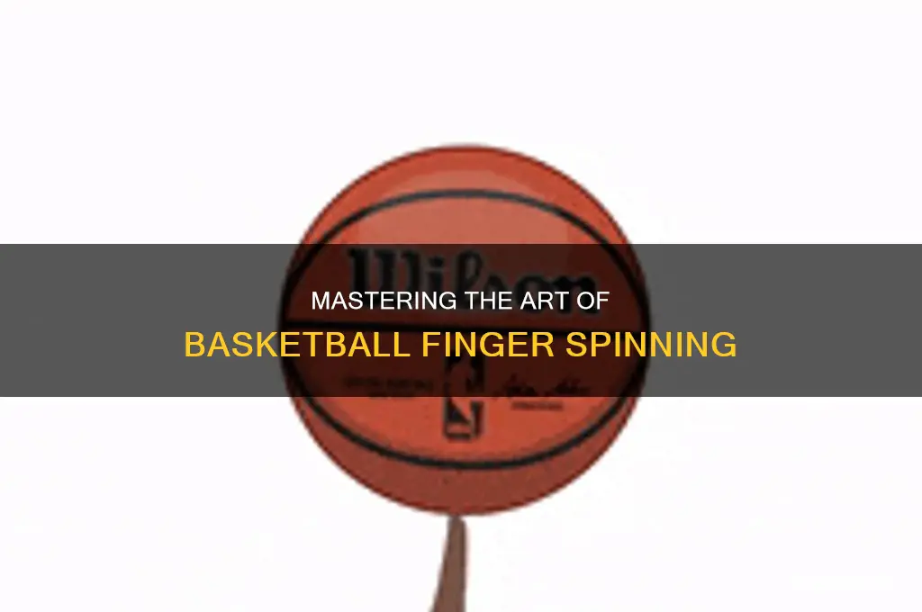 what do you call spinning a basketball on your finger