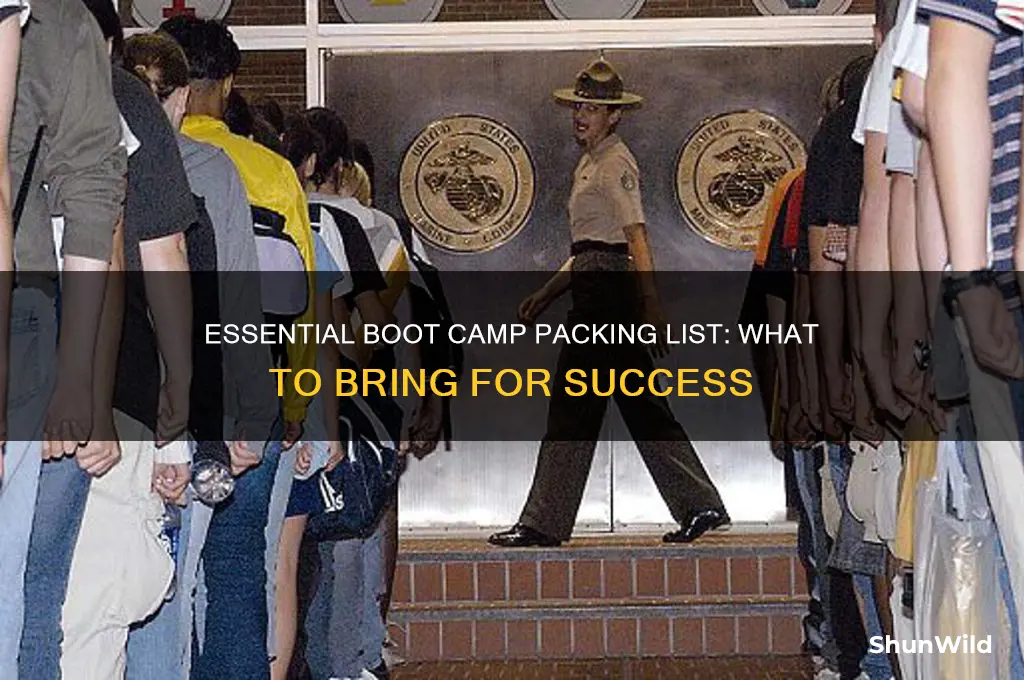 what do you take when going to boot camp