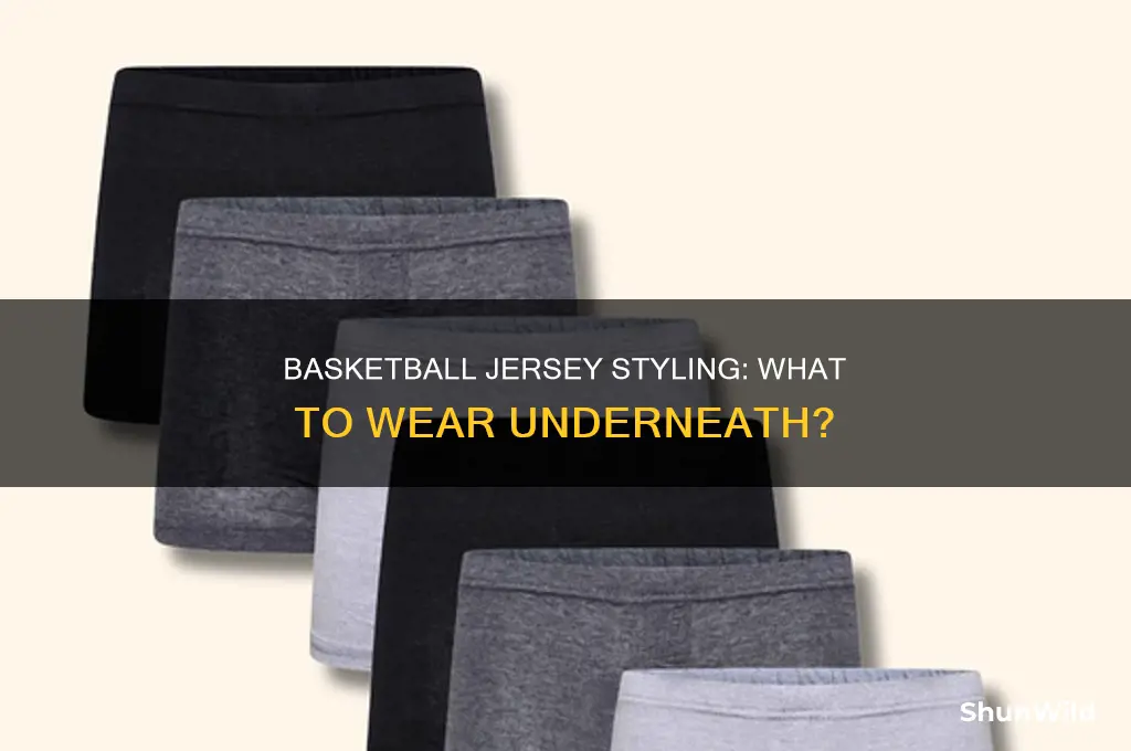 what do you wear under a basketball jersey