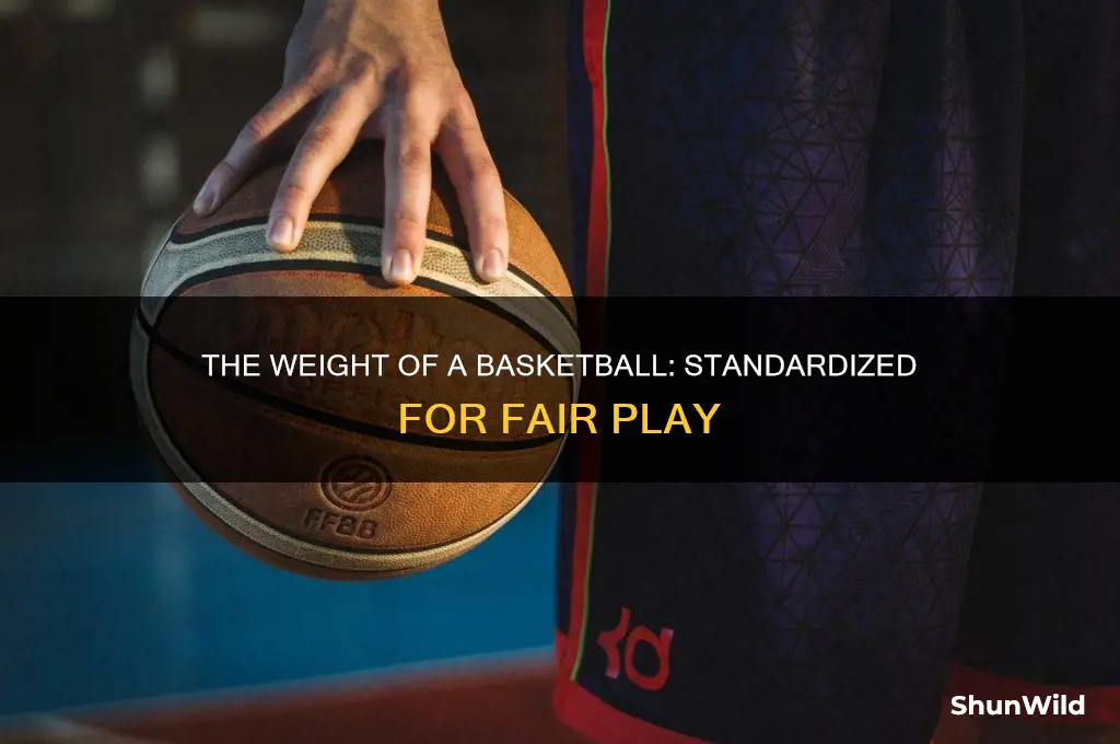 what does a basketball weigh