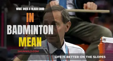 Black Card Conundrum in Badminton