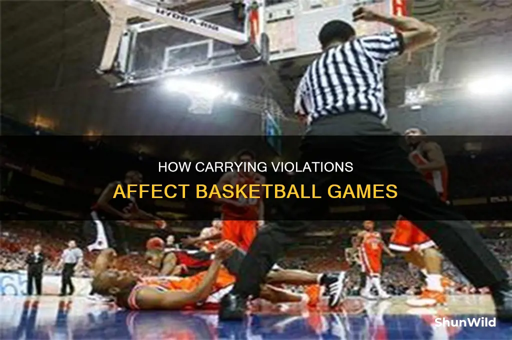 what does a carry look like in basketball