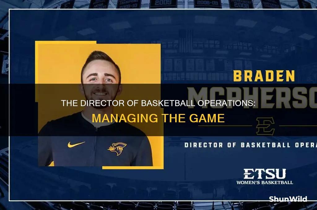 what does a director of basketball operations do
